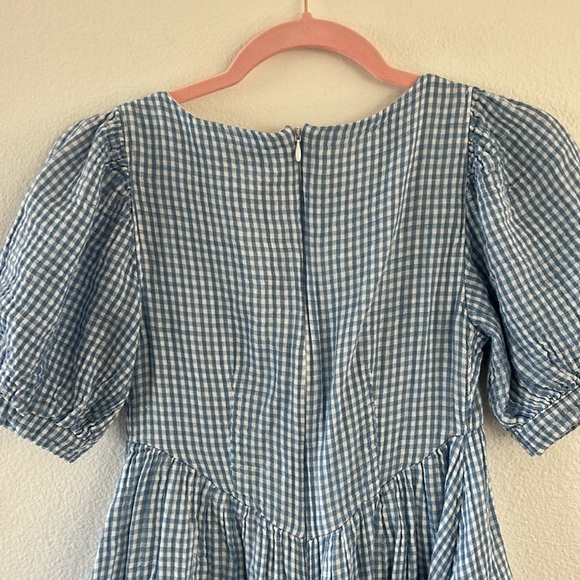 RTR NOW Blue Gingham Babydoll Dress - Picture 9 of 10